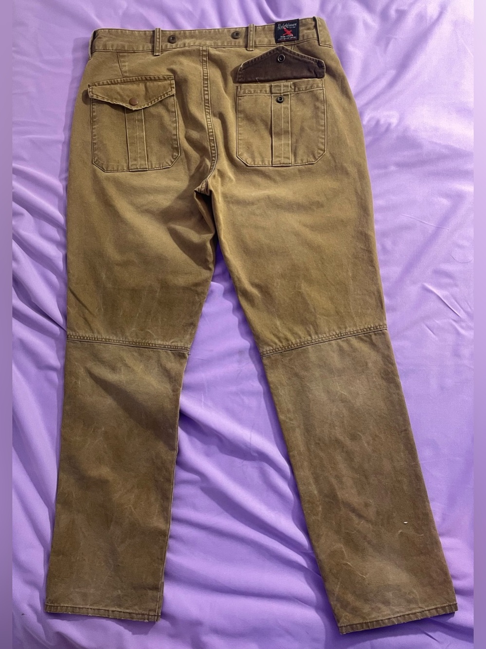 Vintage Rare Polo Ralph Lauren Canvas Double Knee Hunting Pants Gorpcore 34/30”
